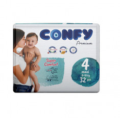 Scutece Confy Premium, Nr.4, Maxi, 8-18 kg, 32 Buc foto