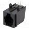Conector TE Connectivity RJ11 4 pini Cat 3 ecranat cu blocare panou pentru PCB