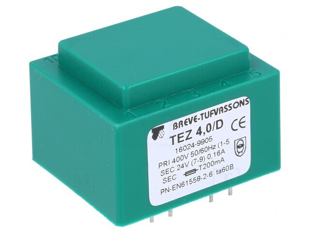 Transformator &icirc;ncapsulat 4VA 400VAC 24V PCB