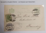 Romania 1906 - Carte postala circulata BUCURESTI-BRAUNSCHWEIG