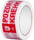 Banda de avertizare Strend Pro Fragile/POZOR KREHK&Eacute;, 50 mm x 66 m