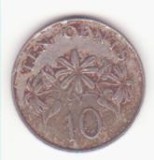 Singapore 10 cenți 1987 - KM# 51, Sch&ouml;n# 41, Asia, Cupru-Nichel