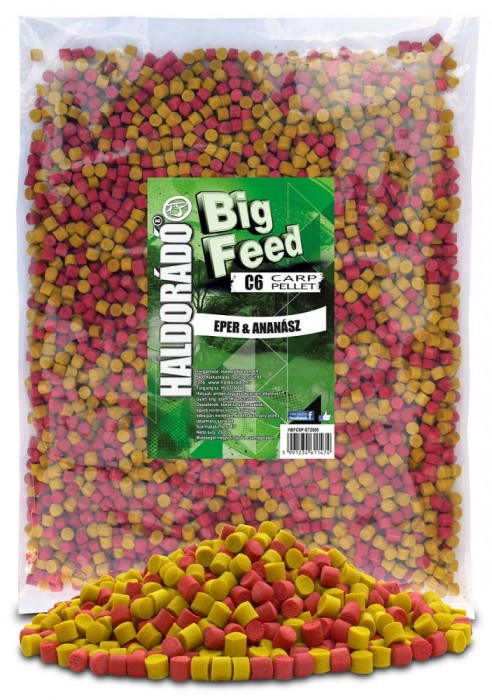 Haldorado - Big Feed - C6 Pellet - Capsuna Ananas 2kg, 6 mm