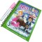 Carte de colorat cu apa tip Magic Book in limba engreza, Linomag&reg;, Craiasa zapezii, Reutilizabila, Pentru fete si baieti de peste 3 ani