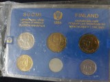 Seria completata monede - Finland 1984
