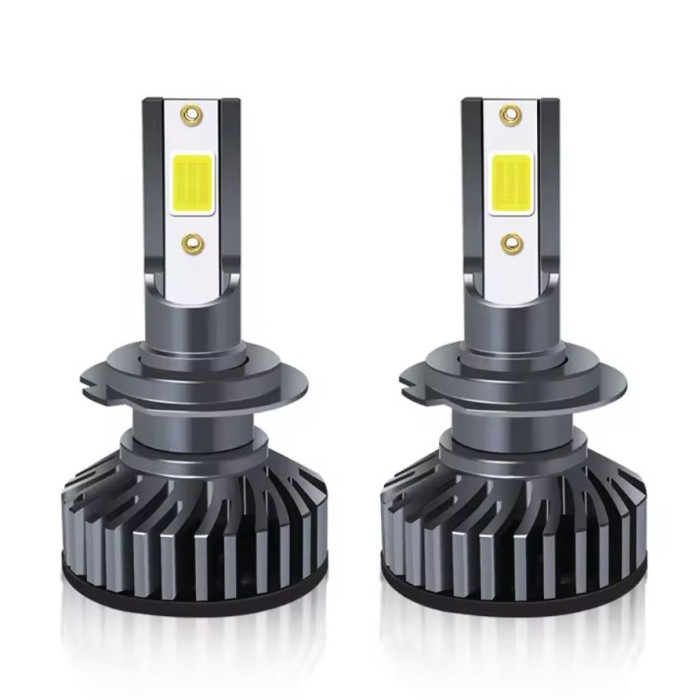 Set 2 becuri auto H7, 100W, 1800LM, LED COB