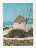 FA125 -Carte Postala- GRECIA - Mykonos. The wind Mill, necirculata