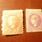 2 Timbre Serbia 1869 Rege Milan IV 25 si 40para