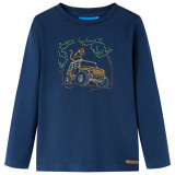 Tricou pentru copii cu maneci lungi, bleumarin, 92 GartenMobel Dekor, vidaXL