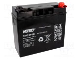 Acumul: plumb-acid 12V 24Ah AGM nu necesită &icirc;ntreţinere 7kg