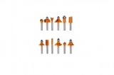 Freze pentru lemn, set 12 piese, Diametru Prindere 6mm