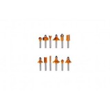 Freze pentru lemn, set 12 piese, Diametru Prindere 6mm