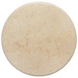 vidaXL Blat de masă, crem, &Oslash;50x2,5 cm, marmură