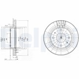 Disc frana Hyundai Elantra III, I, II, Lantra II, Matrix, Sonata IV; Kia Cerato I Motor 1.5 CRDi, 1.5 CRDi VGT, 1.6, 1.6 16V, 1.6 i, 1.6 i 16V, 1.8,