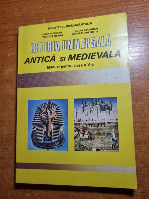 manual - istoria universala antica si medievala - pentru clasa a 5-a- anul 1995 foto