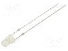 Dioda LED, 3mm, alb cald, 750...1120mcd, 1mA, 2,8...3,4V, OPTOSUPPLY - OSM54K3131A-1MA
