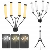 Cumpara ieftin Lampa LED 65w cu 4 brate - Ring Light lumina rece/calda- stativ, suport, geanta
