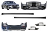 Pachet de tuning tip 450 Silver potrivit pentru Mercedes S-Class W223 dupa 2020 cu praguri laterale Performance AutoTuning