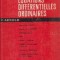 Equations differentielles ordinaires