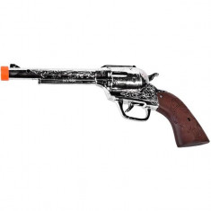 Arma de jucarie pentru copii, model pistol de cowboy cu 12 gloante, 25 cm foto