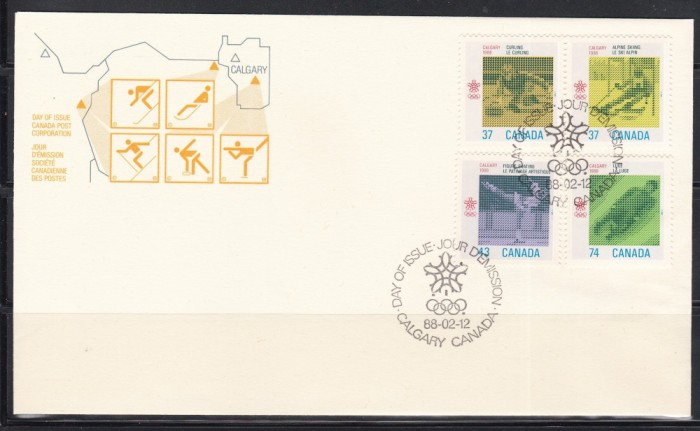Canada 1988 - Jocurile Olimpice - Seul, FDC