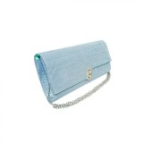 Cumpara ieftin Geanta plic de seara, pentru ocazii si petreceri, Blue sidef, 26 x 12 cm, Magrot 25005