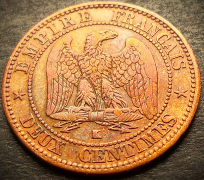 Moneda istorica 10 CENTIMES - FRANTA, anul 1862 *cod 1649 = EXCELENTA BORDEAUX foto