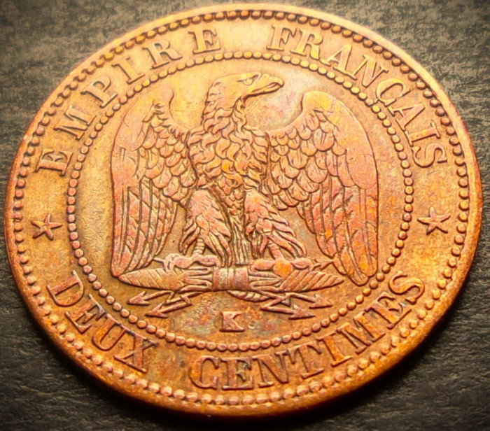 Moneda istorica 10 CENTIMES - FRANTA, anul 1862 *cod 1649 = EXCELENTA BORDEAUX