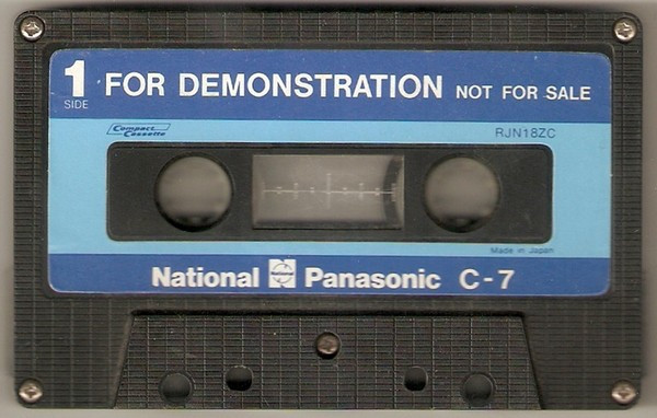 Casetă audio For Demonstration / For Recording, originală