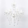 VidaXL Candelabru, 5 becuri, transparent