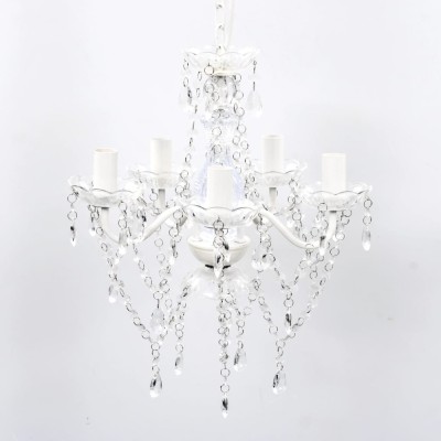 Candelabru, 5 becuri, transparent foto