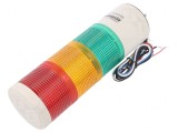 Coloană de semnalizare LED roșu/ambră/verde 24V