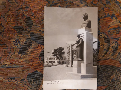 CONSTANTA. STATUIA LUI MIHAI EMINESCU RPR foto