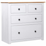 Servanta, alb, 80 x 40 x 83 cm, lemn de pin, gama Panama GartenMobel Dekor, vidaXL