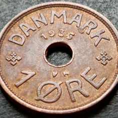 Moneda istorica 1 ORE - DANEMARCA, anul 1935 *cod 2792