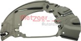 Protectie stropire,disc frana BMW Seria 5 (E60) (2003 - 2010) METZGER 6115031