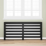 vidaXL &Icirc;nvelitoare radiator stejar negru 175x20x82 cm din lemn stratificat