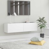 vidaXL Comodă TV, alb, 120 x 30 x 30 cm, lemn prelucrat