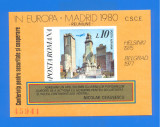 ROMANIA 1980. LP 1019. C.S.C.E. MADRID. colita nedantelata