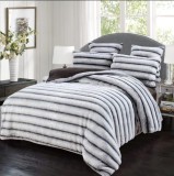 Cumpara ieftin Lenjerie Pat Extra-Pufoasa Weeve Co010, Microfibra Plusata, 6 Piese, , Alb, Gri