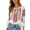 Bluza dama tip ie R25 alb/negru mahon , marimea 3XL