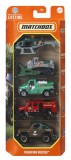 MATCHBOX SET 5 MASINUTE METALICE MBX WILDFIRE RESCUE SCARA 1:64 SuperHeroes ToysZone, Mattel