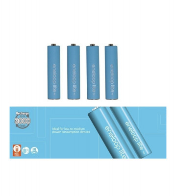 Panasonic Eneloop Lite AAA R3 1.2V 550mAh Baterii Reincarcabile-Conținutul pachetului 1x Blister foto