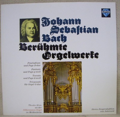 BACH - Beruhmte Orgelwerke ( vinil ) foto