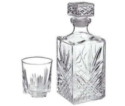 Set 7 piese, pahare si sticla pentru whisky, Bormioli Selecta foto
