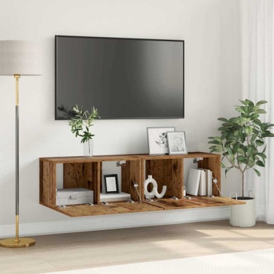 vidaXL Cabinet TV 2 pcs Multicolour 60 x 30 x 30 cm Lemn compozit foto