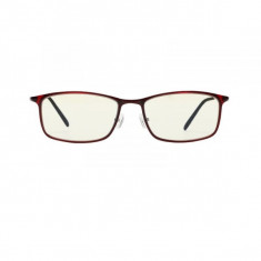 Ochelari de protectie Xiaomi Mi Computer Glasses, UV400, Blocare lumina albastra 40%, Lentile galbene, Usori si confortabili, Rosu
