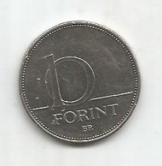 (No1) moneda-UNGARIA-10 Forint 1994