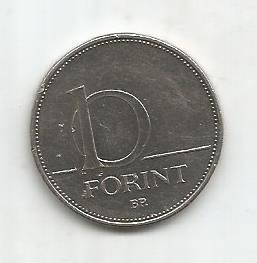(No1) moneda-UNGARIA-10 Forint 1994 foto