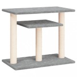 Cumpara ieftin Stalpi zgariat pentru pisici cu platforme, gri deschis 62,5 cm